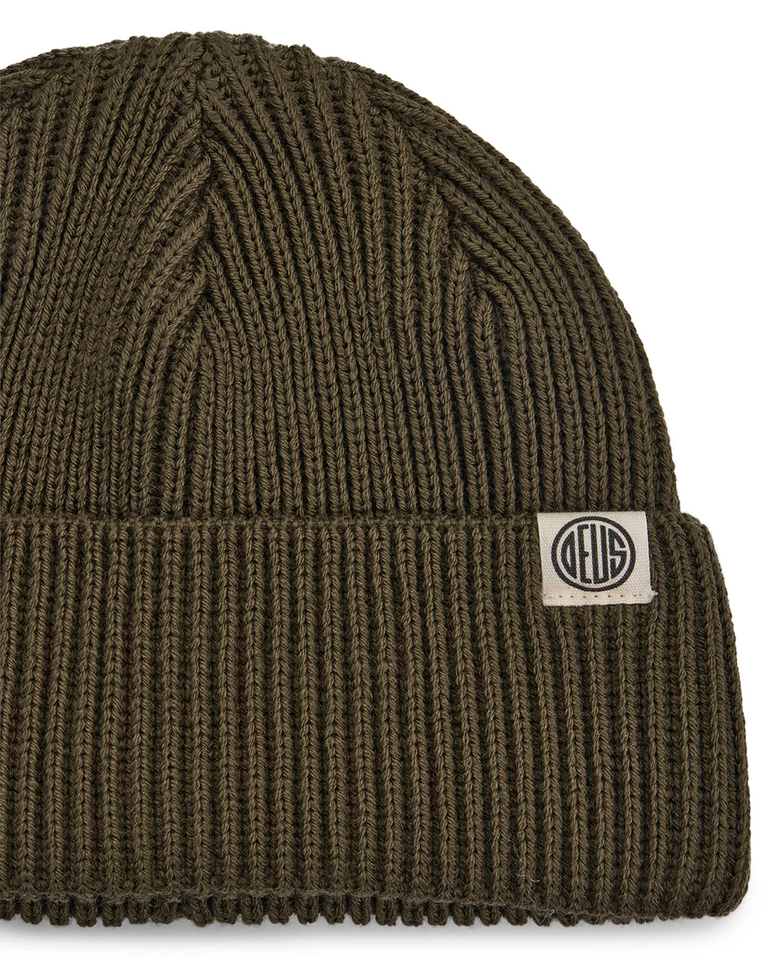 Pill Merino Beanie - Dark Olive - Image 3