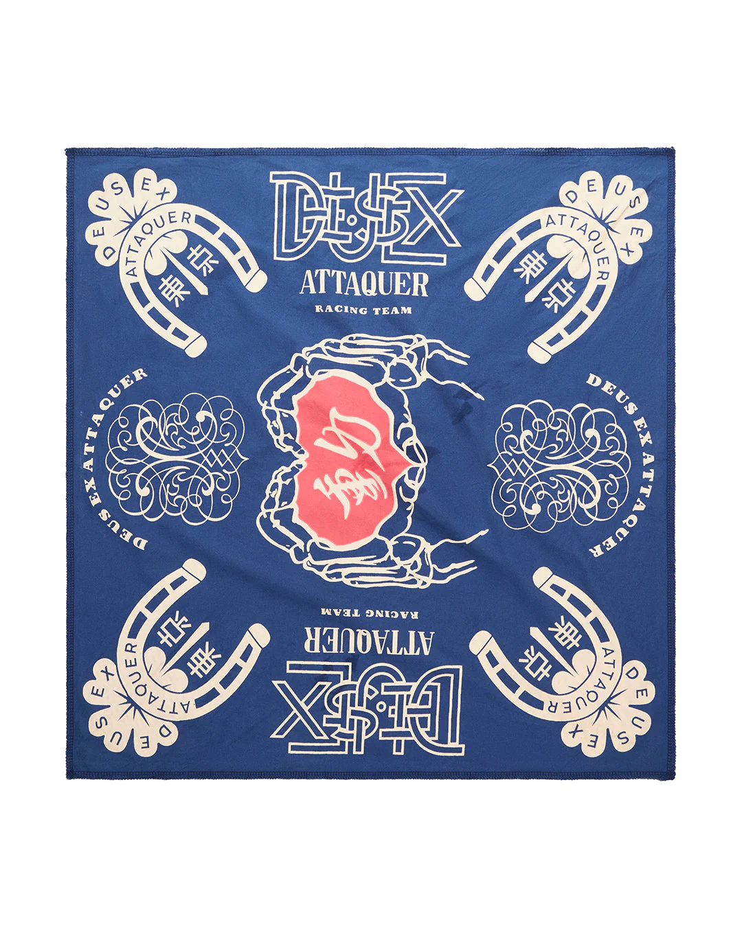 Deus Ex Attaquer Puncture Bandana - Royal Blue - Image 3