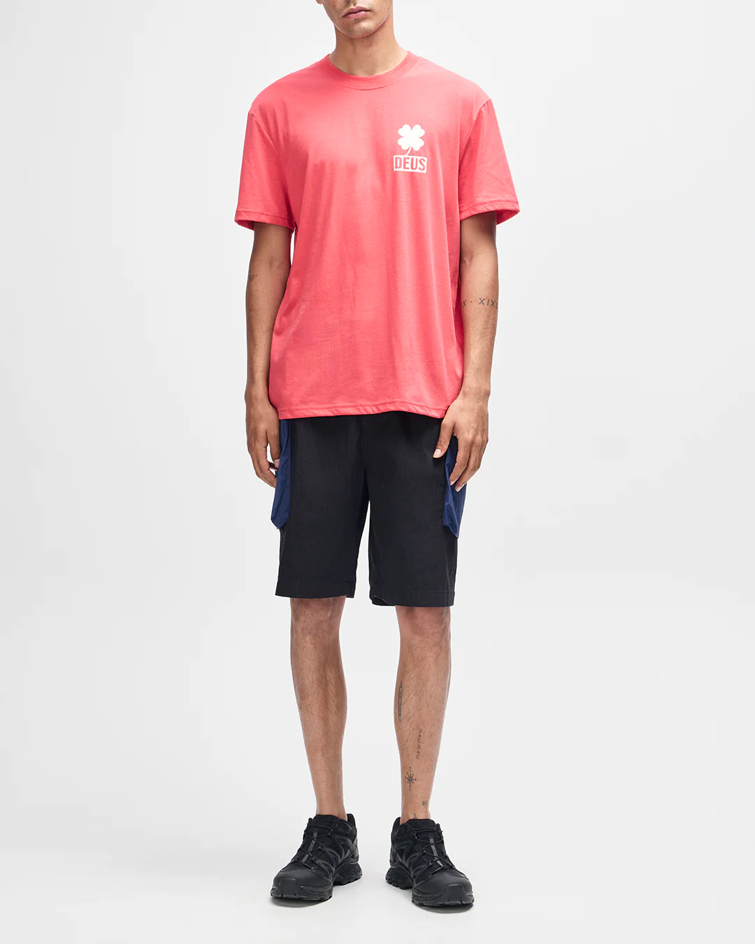 Quad Tee - Melon Red - Image 5
