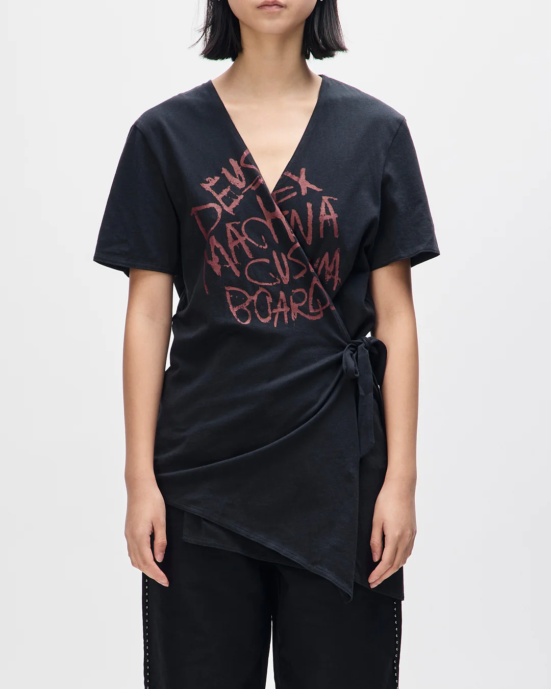 Rogue Wrap Tee - Black - Image 2