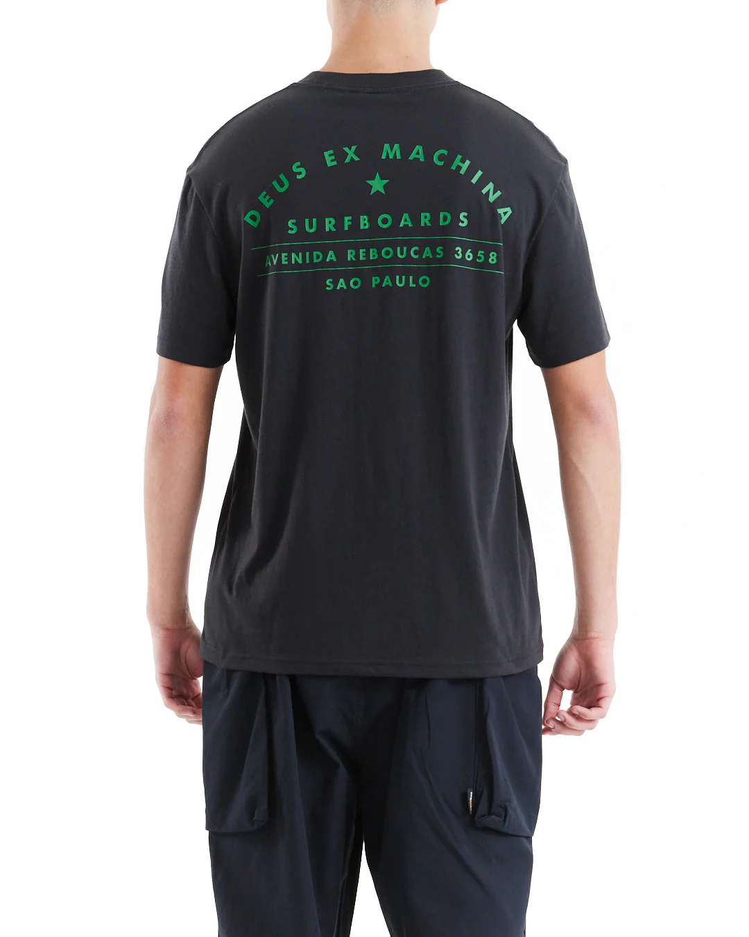Sao Paulo Surf Address Tee - Black - Image 2