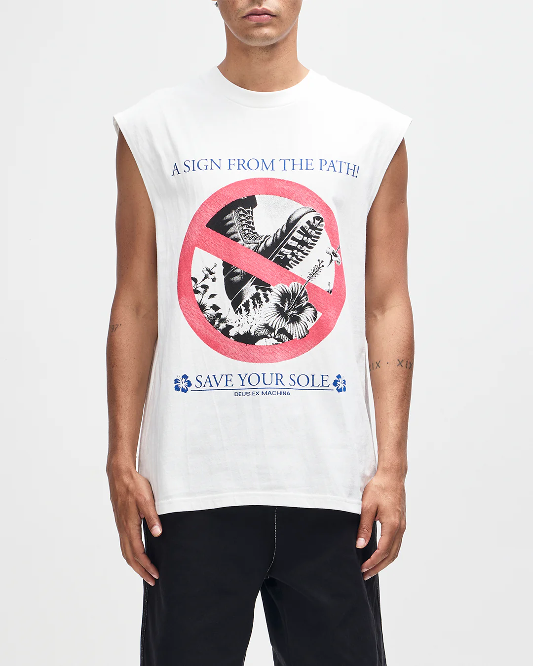 Save Your Sole Muscle - Vintage White
