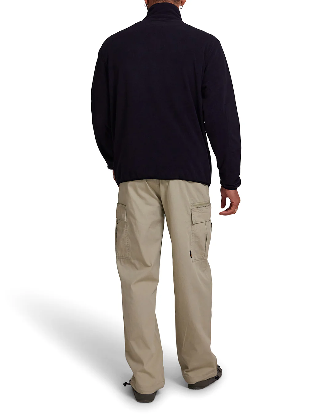 Section Zip Neck Fleece - Black - Image 5