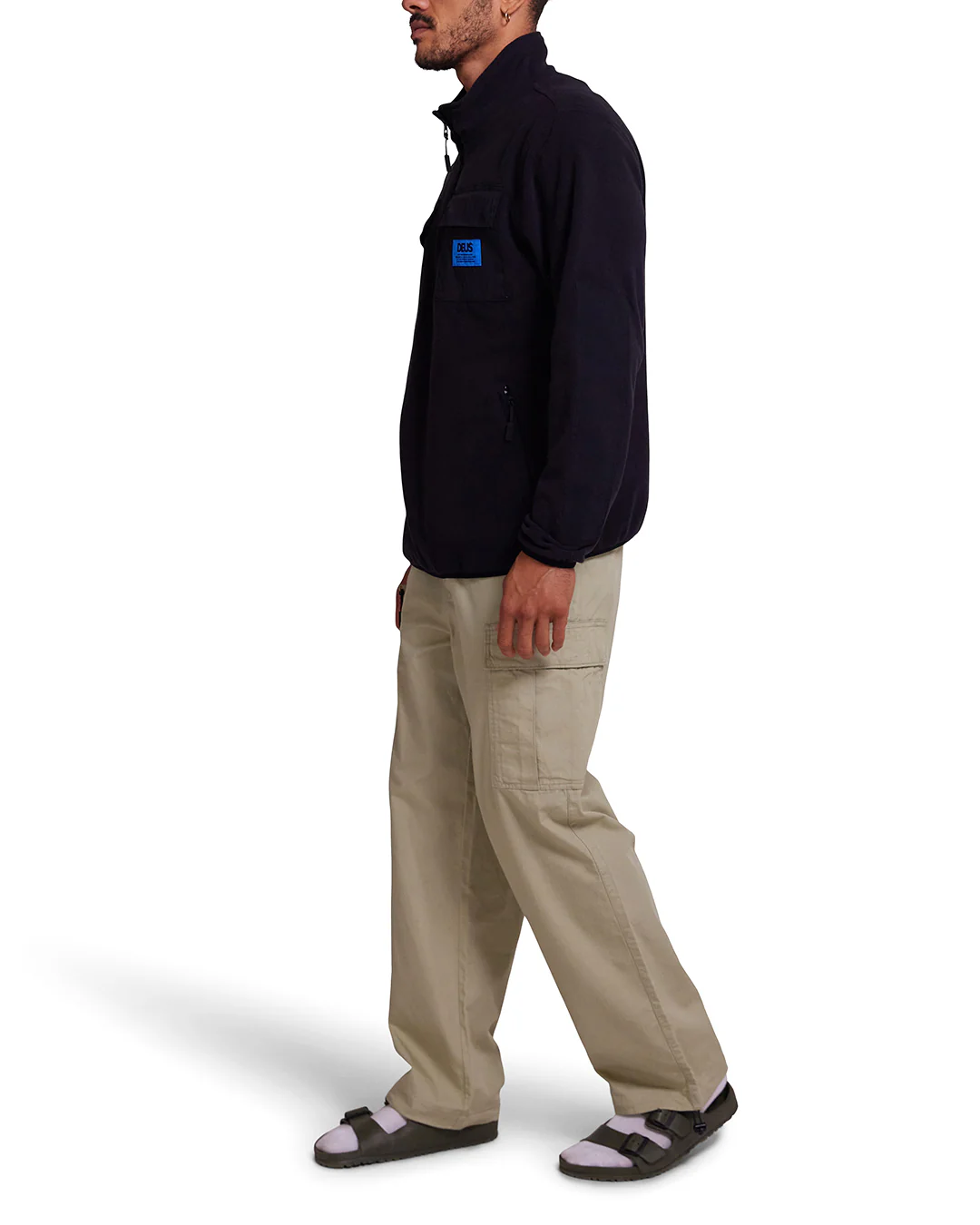 Section Zip Neck Fleece - Black - Image 6