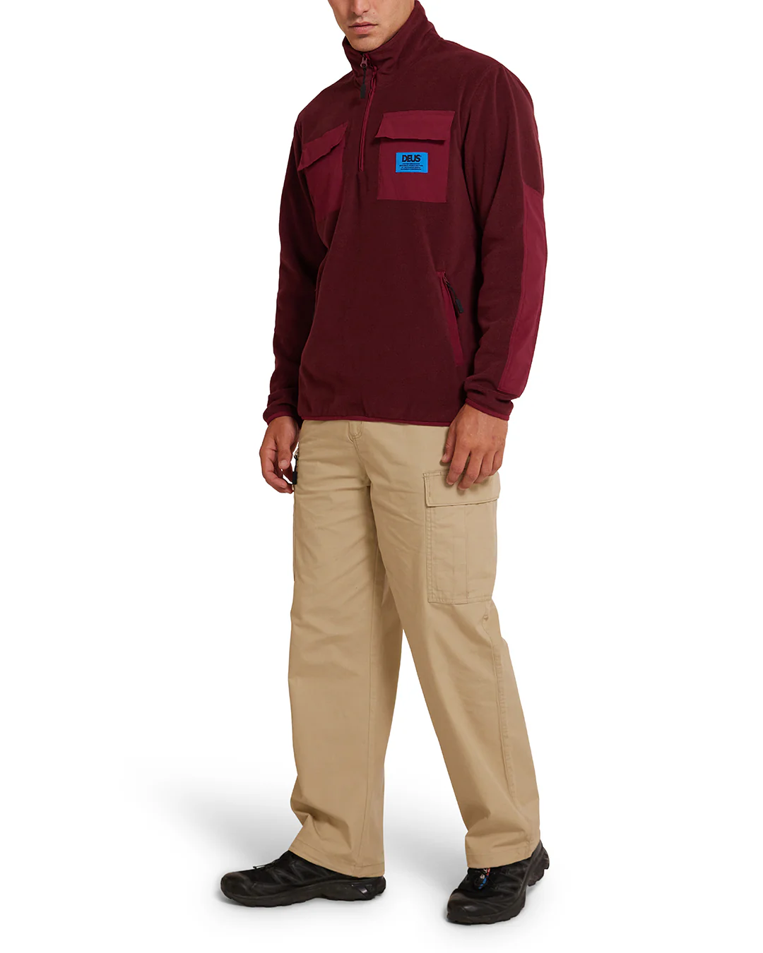 Section Zip Neck Fleece - Rhodo - Image 5