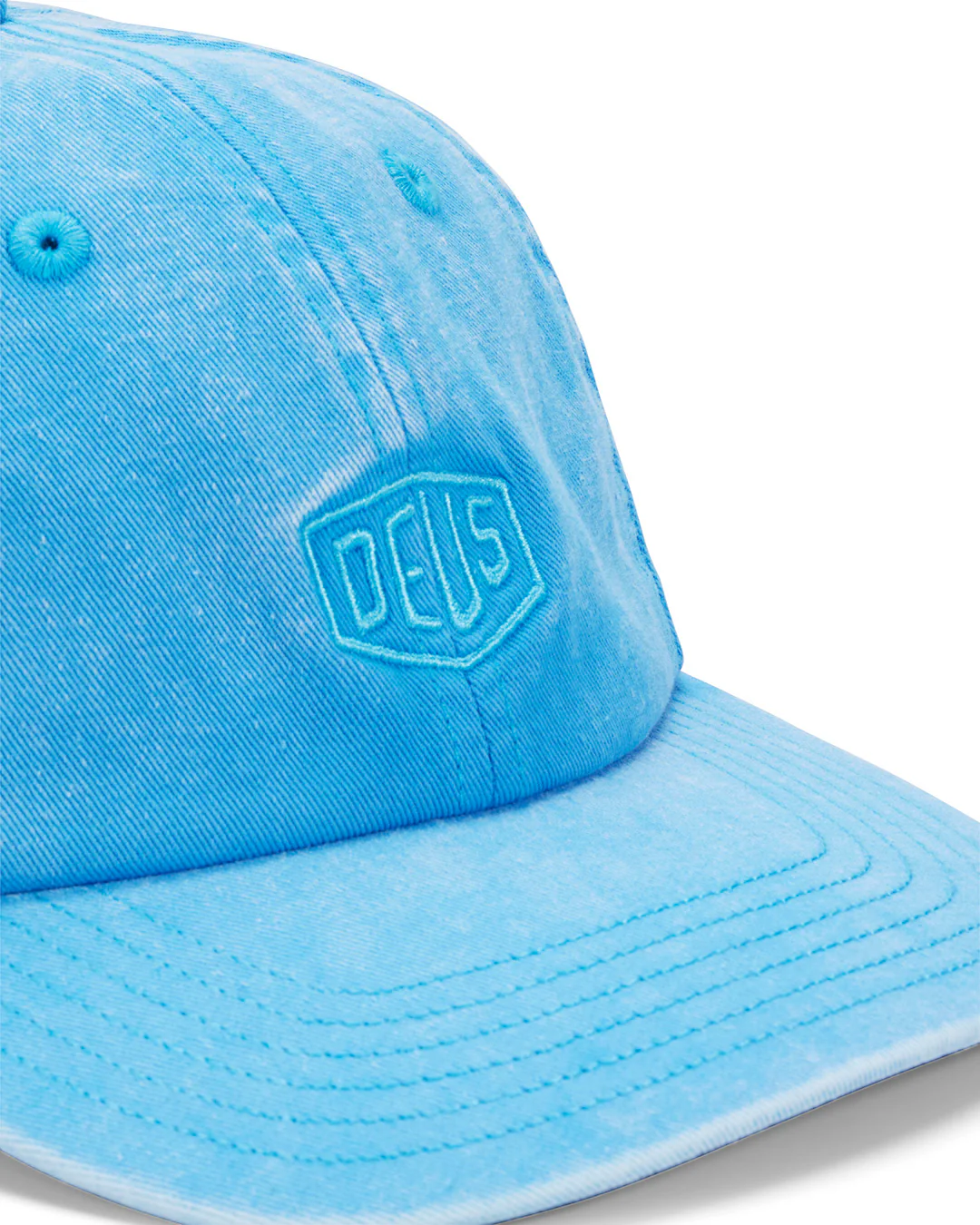 Shield Garment Dyed Dad Cap - Bonnie Blue - Image 3