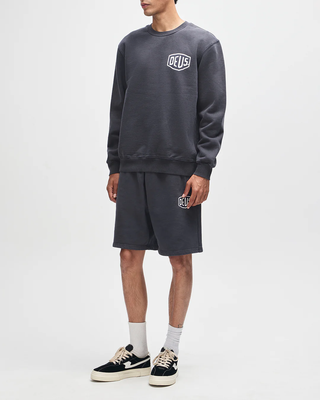 Shield Garment Dyed Track Short - Black - Image 6