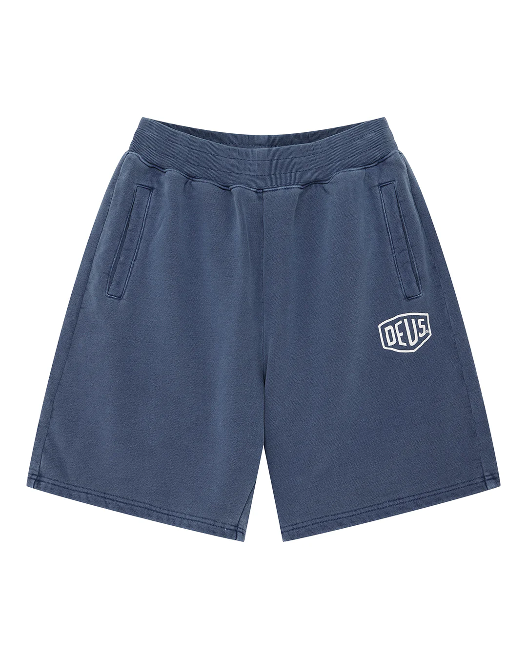 Shield Garment Dyed Track Short - Mechanic Blue