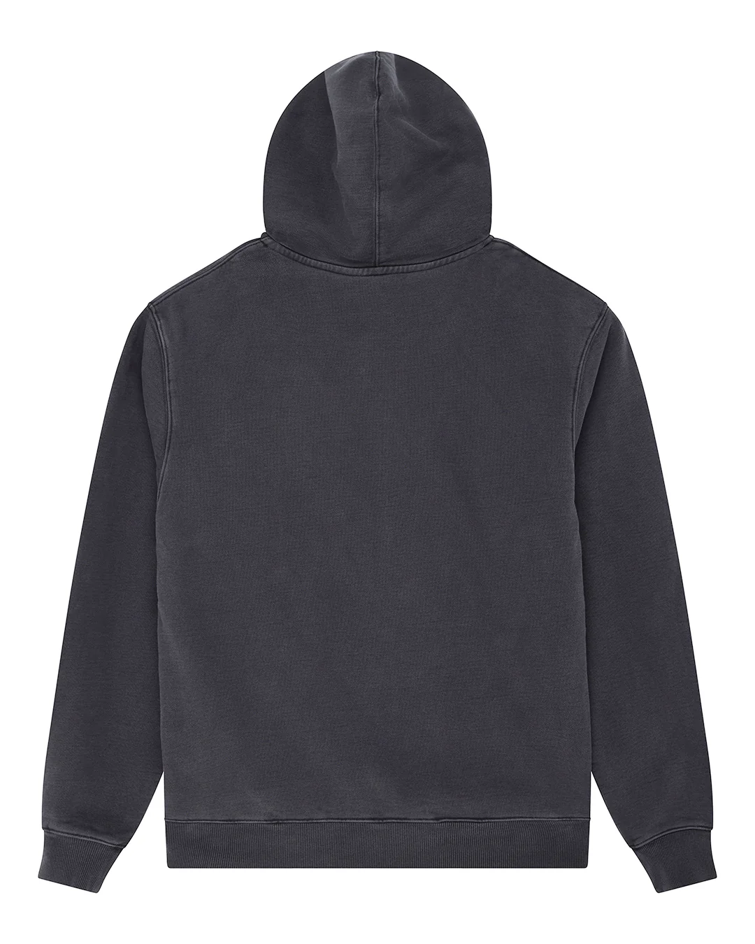 Shield Garment Dyed Zip Hoodie - Black - Image 2