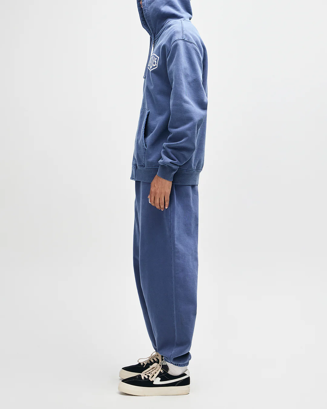 Shield Garment Dyed Zip Hoodie - Mechanic Blue - Image 6