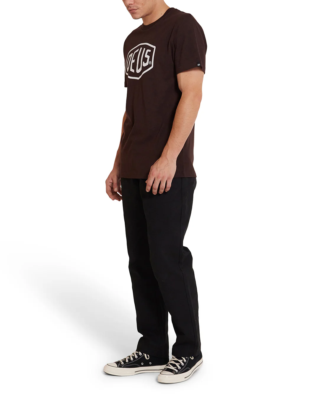 Shield Tee - Choc Brown - Image 5