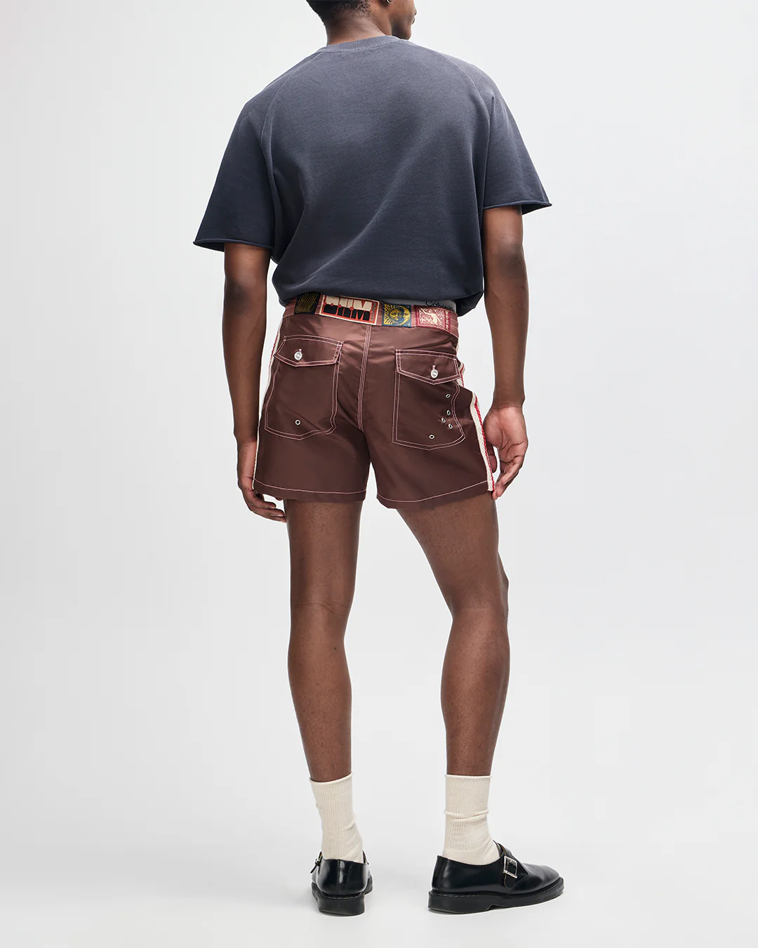 Short Short Boardshort - Ruby Red - Image 10