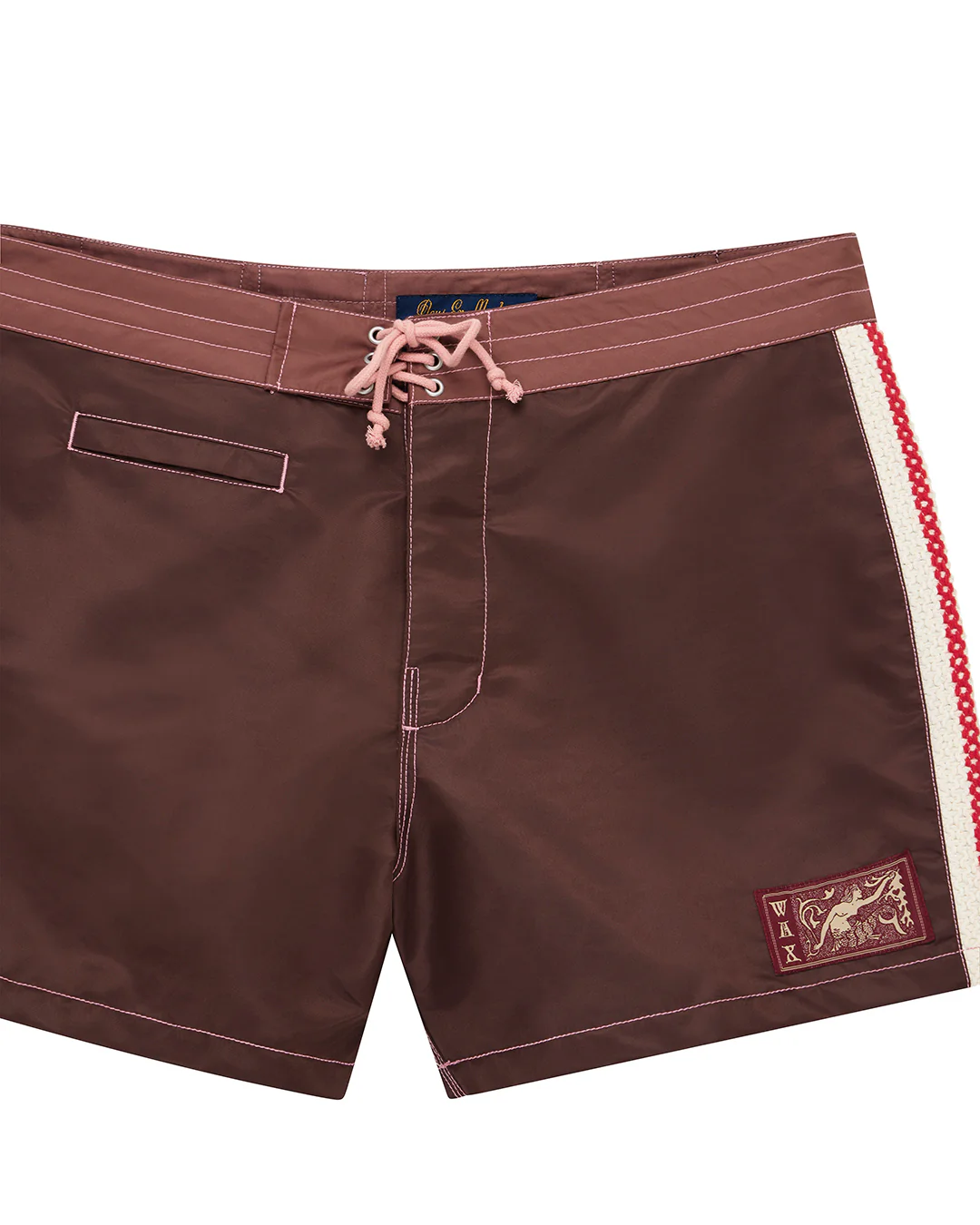 Short Short Boardshort - Ruby Red - Image 6