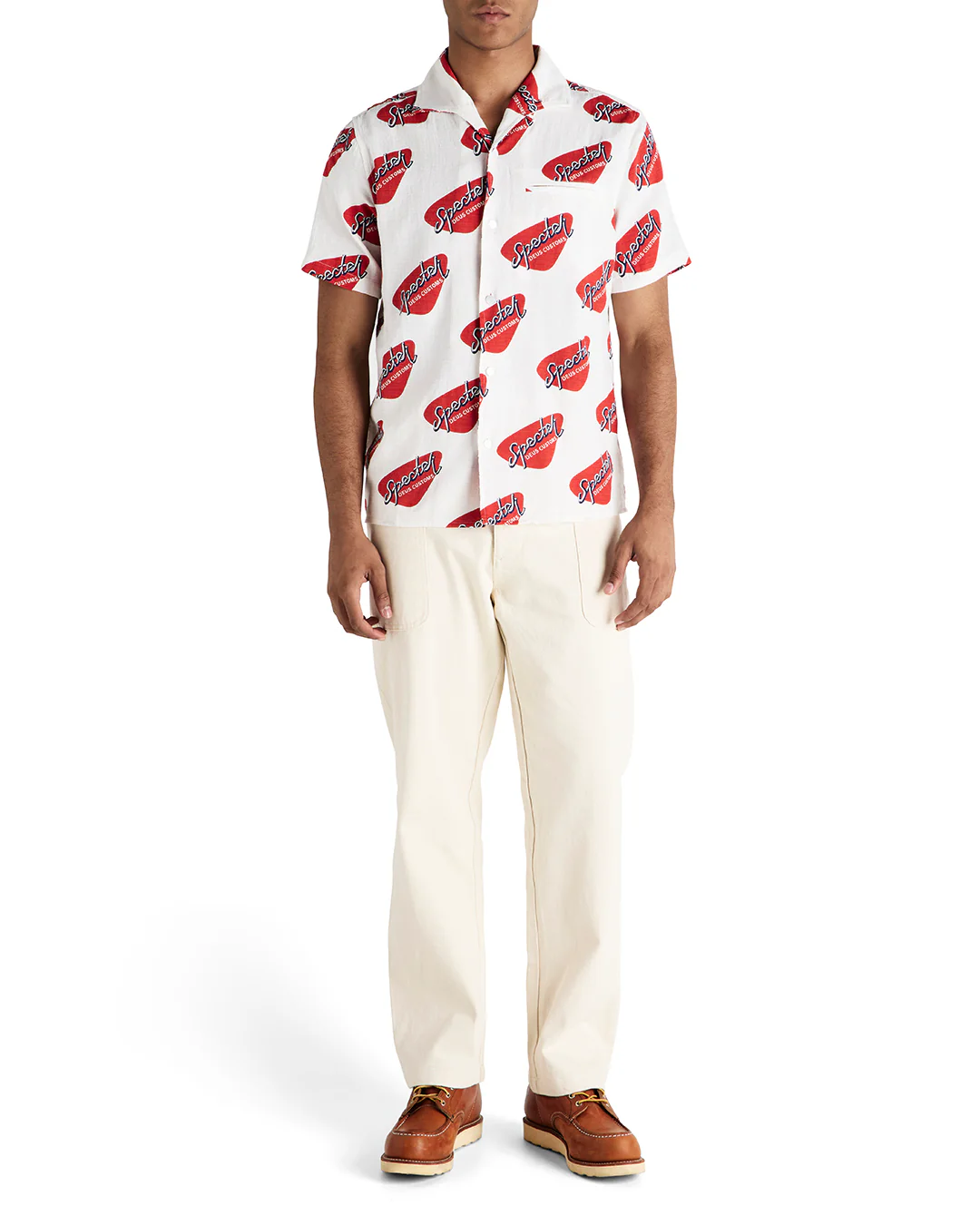 Specter Stamp Ss Shirt - Vintage White - Image 3