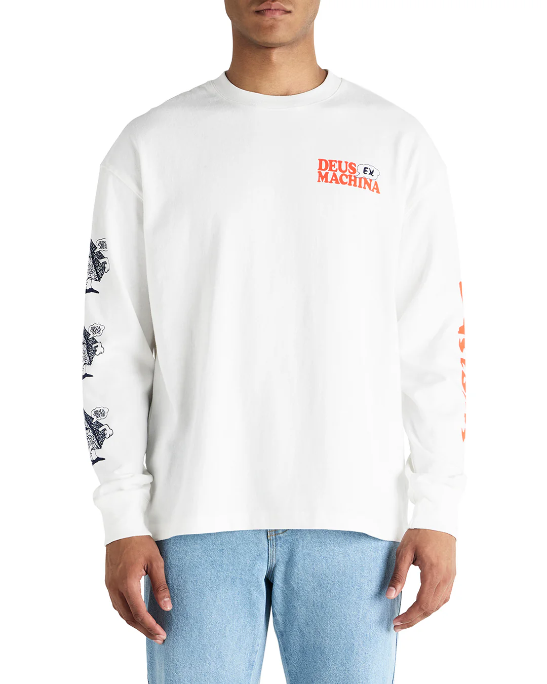 Square Takes Circle Ls Tee - Vintage White
