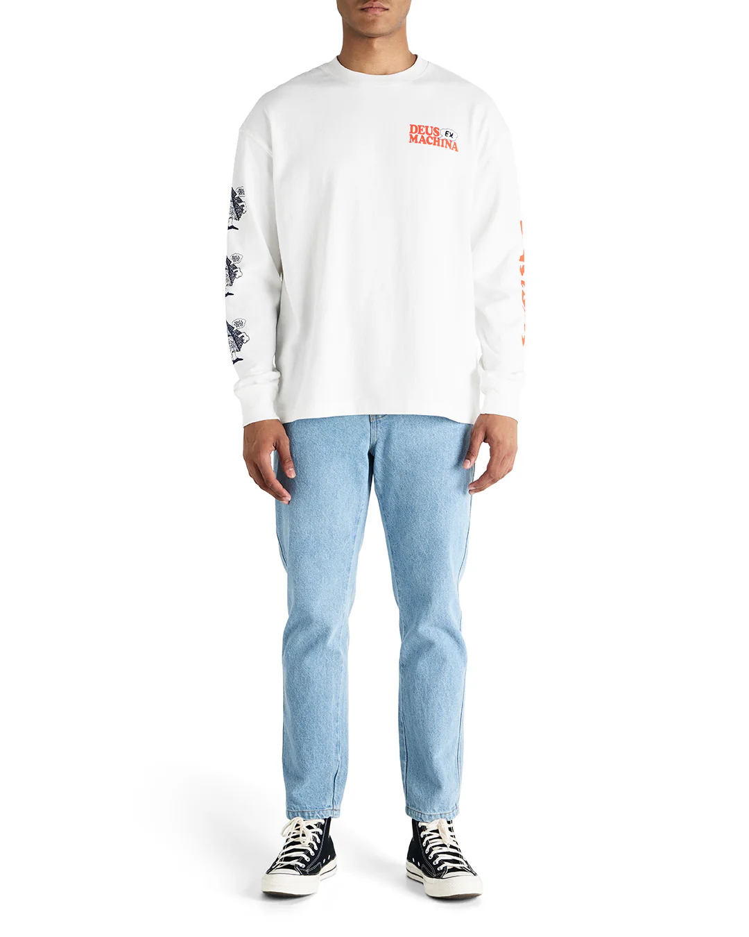 Square Takes Circle Ls Tee - Vintage White - Image 3