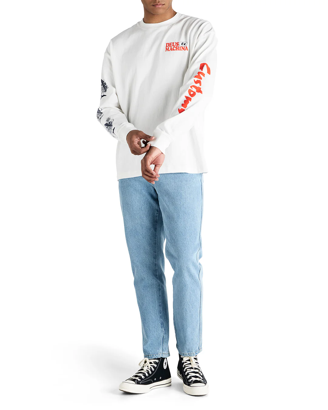 Square Takes Circle Ls Tee - Vintage White - Image 4