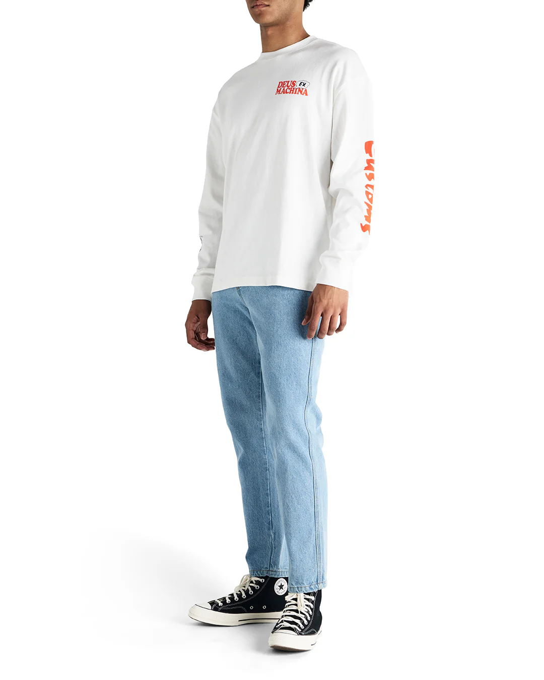 Square Takes Circle Ls Tee - Vintage White - Image 5