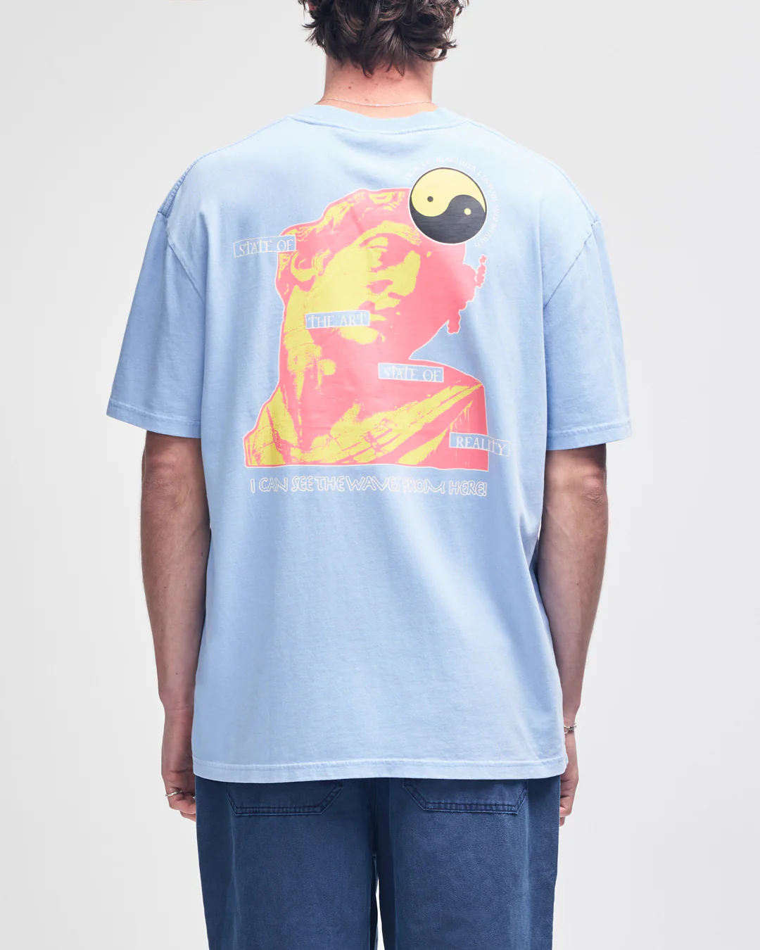 State Of Reality Tee - Powder Blue - Image 2