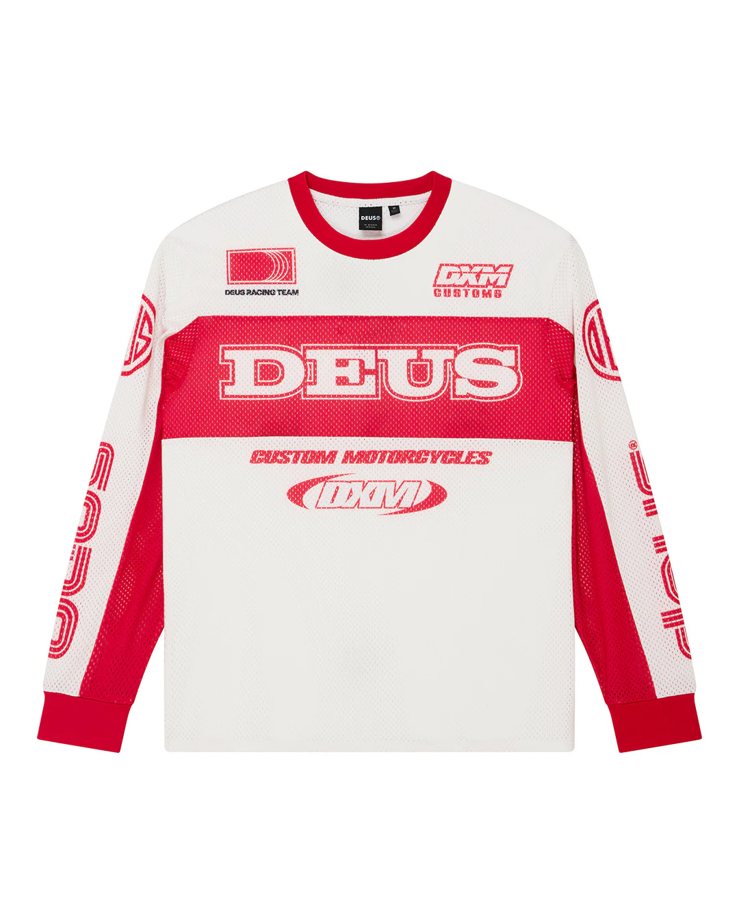 Step Out Moto Jersey - White-Red - Image 3