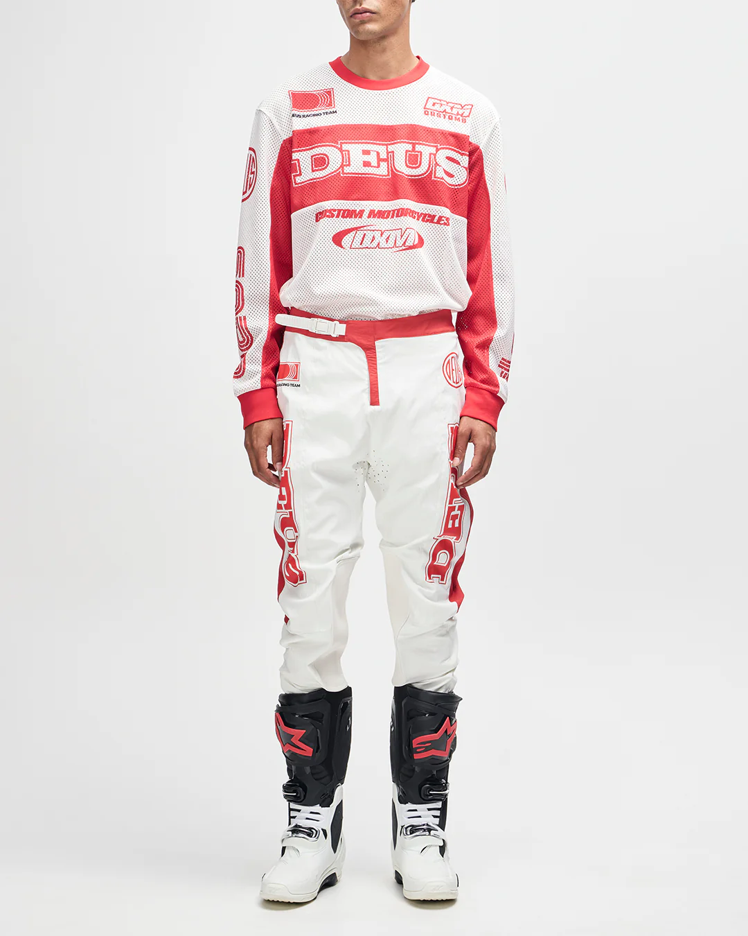 Step Out Moto Jersey - White-Red - Image 5