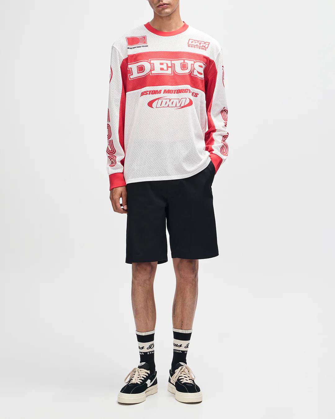 Step Out Moto Jersey - White-Red - Image 9