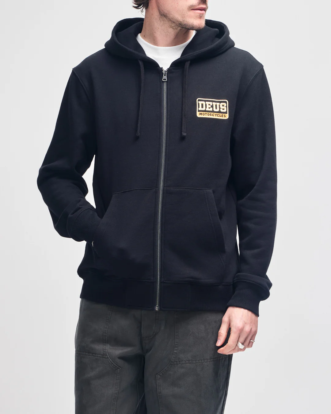 Stockton Zip Hoodie - Black