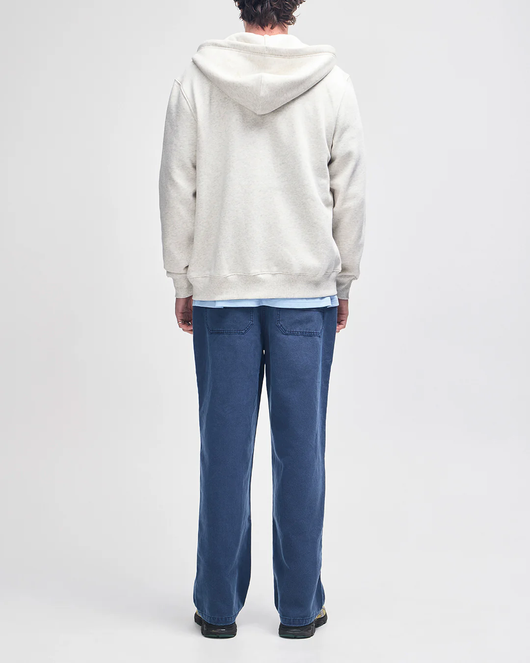 Stockton Zip Hoodie - Lt Grey Marle - Image 7