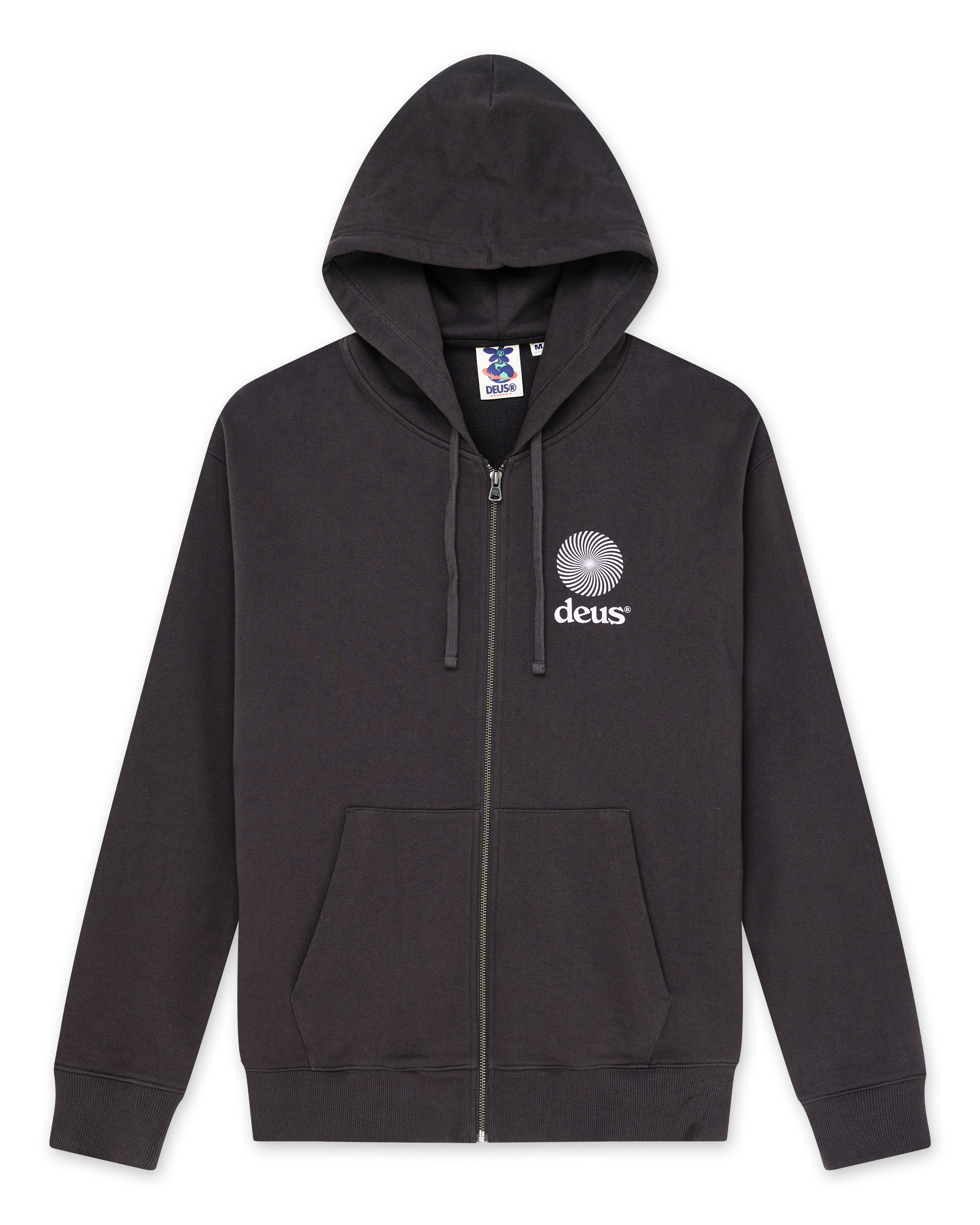 Strata Zip Hoodie - Anthracite (Lilac Print) - Image 6