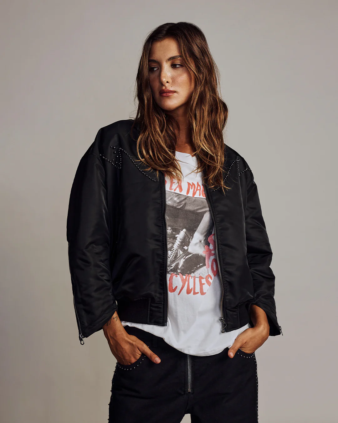 Sunset Bomber - Black