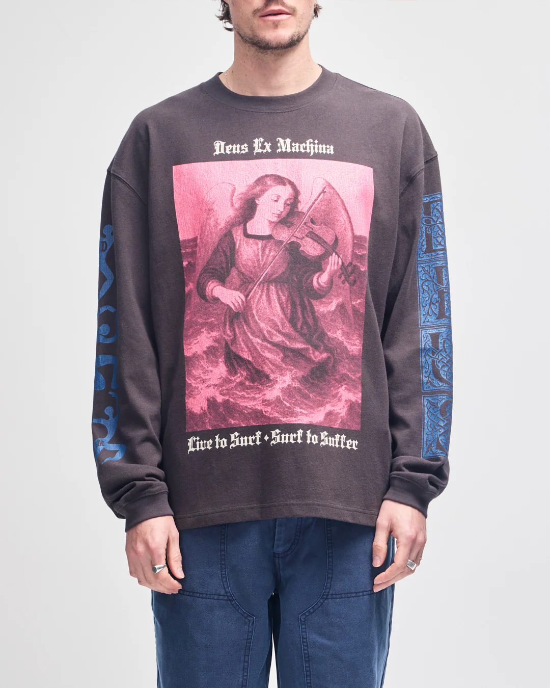 Swell Maps Os Ls Tee - Anthracite