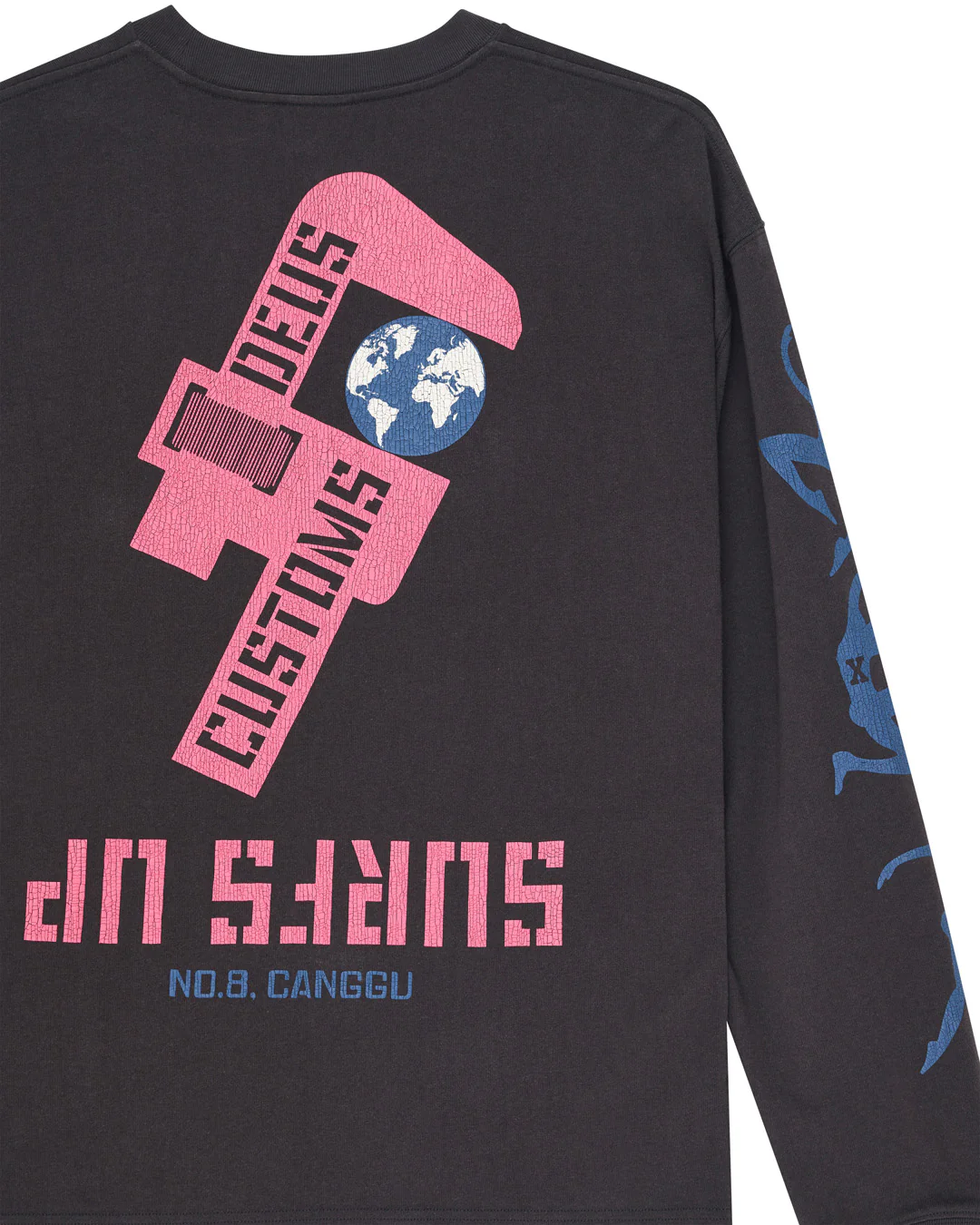Swell Maps Os Ls Tee - Anthracite - Image 7