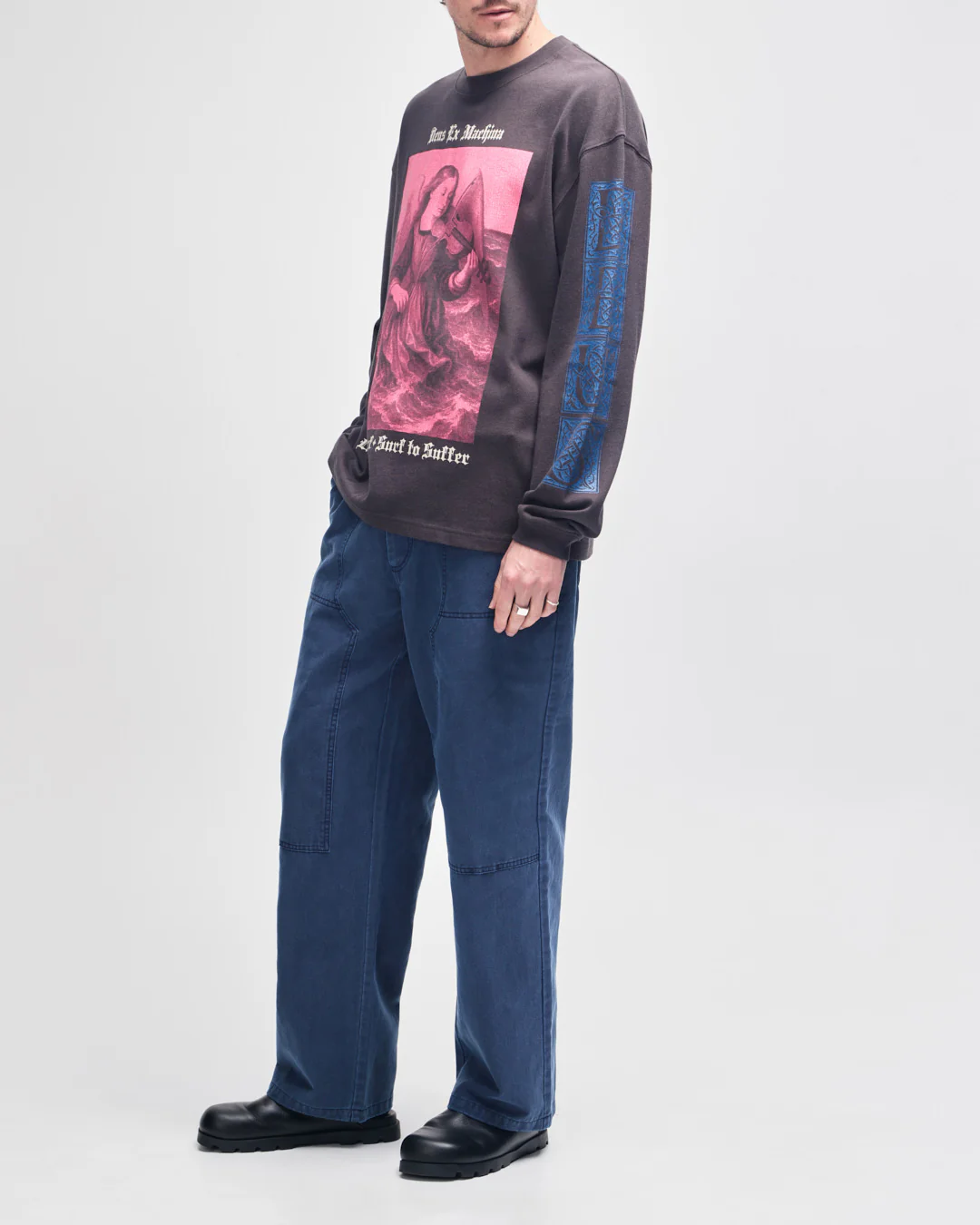 Swell Maps Os Ls Tee - Anthracite - Image 9