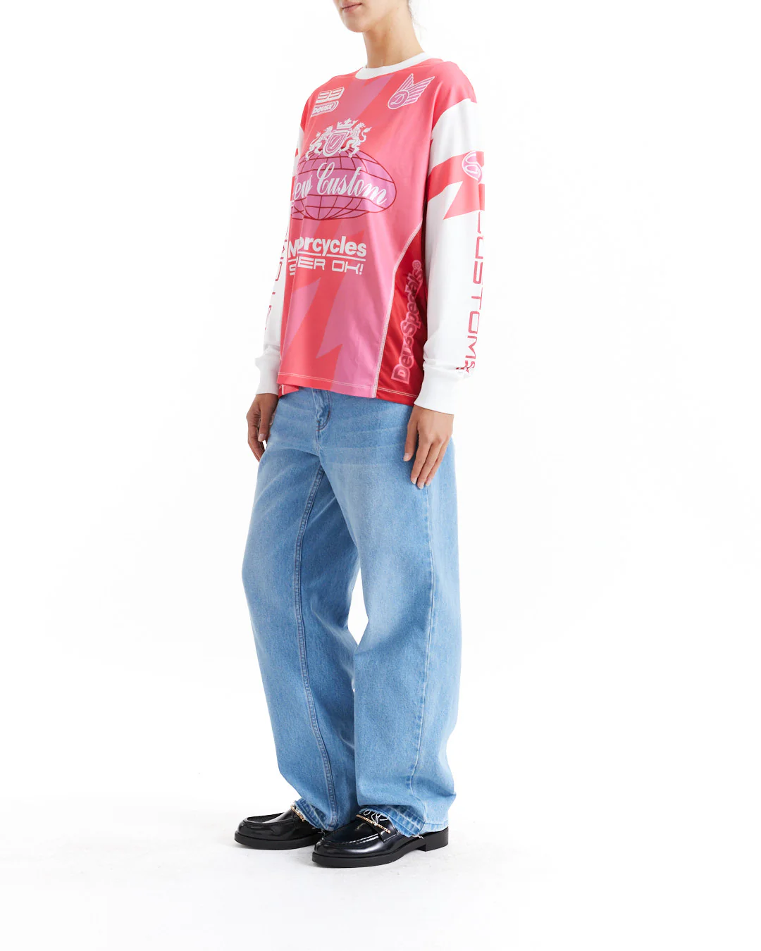Thunder LS Moto Top - Cherry - Image 5