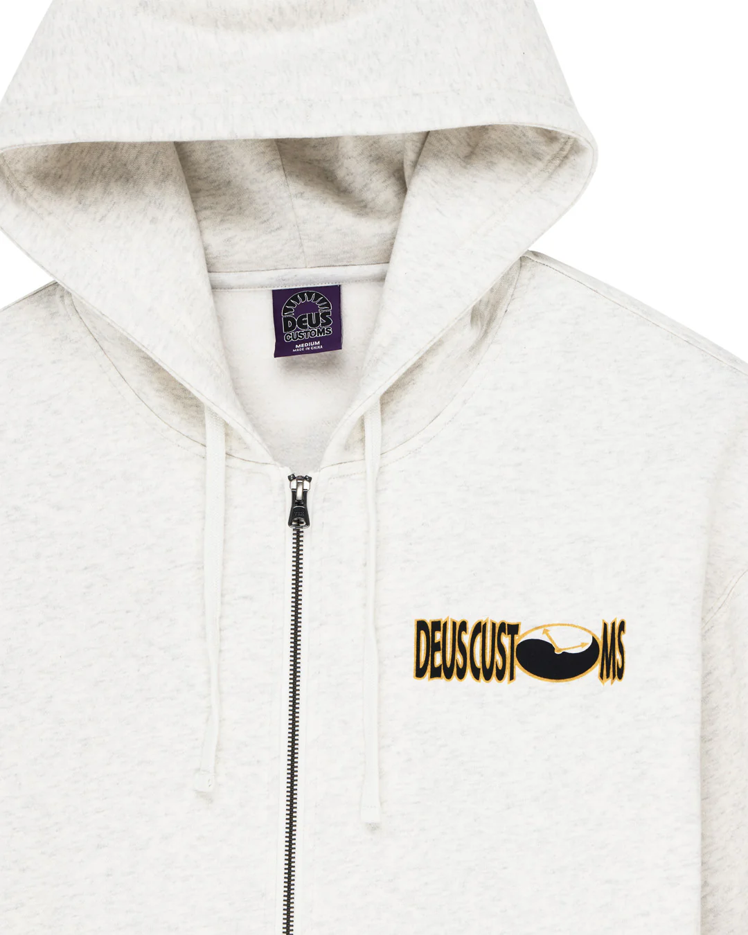 Time Constraint Zip Hoodie - Light Grey Marle - Image 7