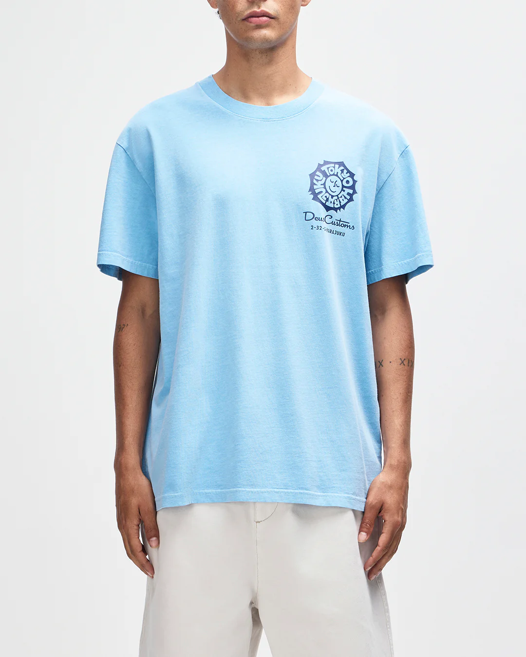 Tokyo Address Tee - Bonnie Blue