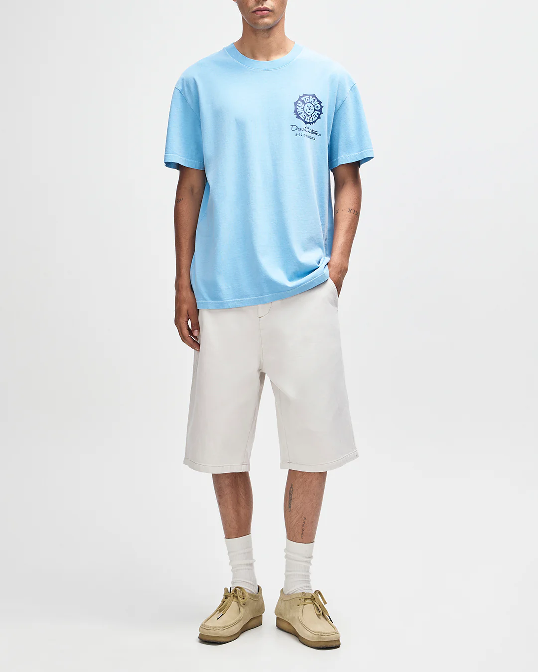 Tokyo Address Tee - Bonnie Blue - Image 5