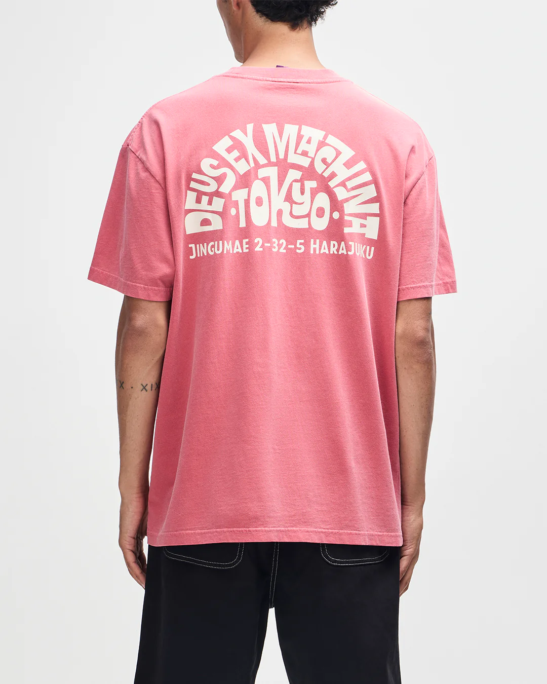 Tokyo Address Tee - Melon Red - Image 2