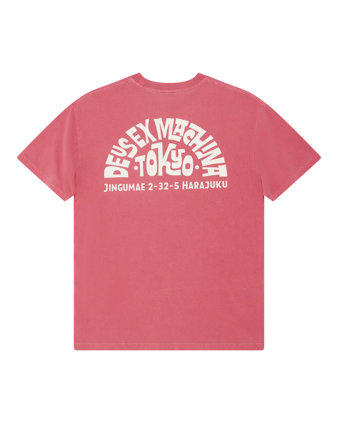 Tokyo Address Tee - Melon Red - Image 4
