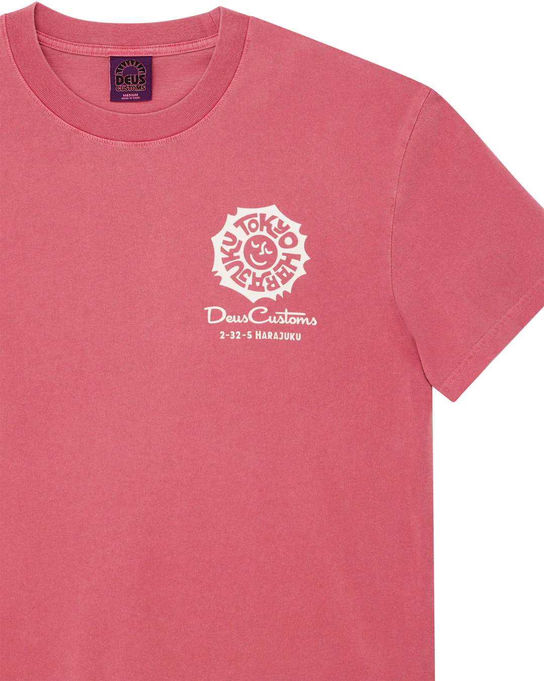 Tokyo Address Tee - Melon Red - Image 7