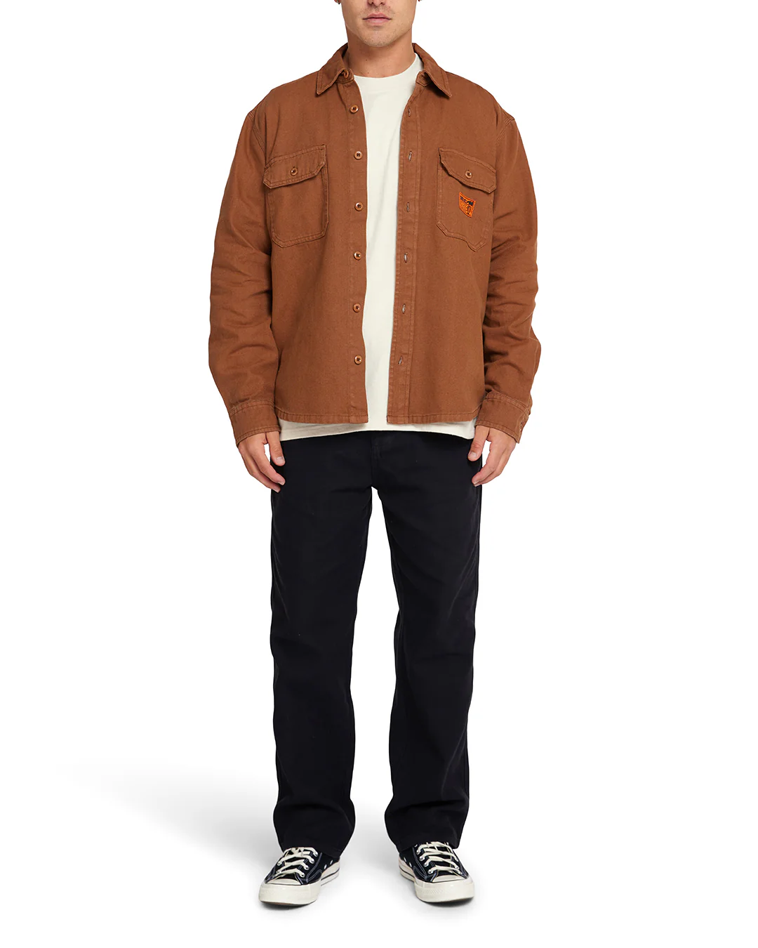 Too Busy Canvas Shirt - Toffee Brown - Image 2