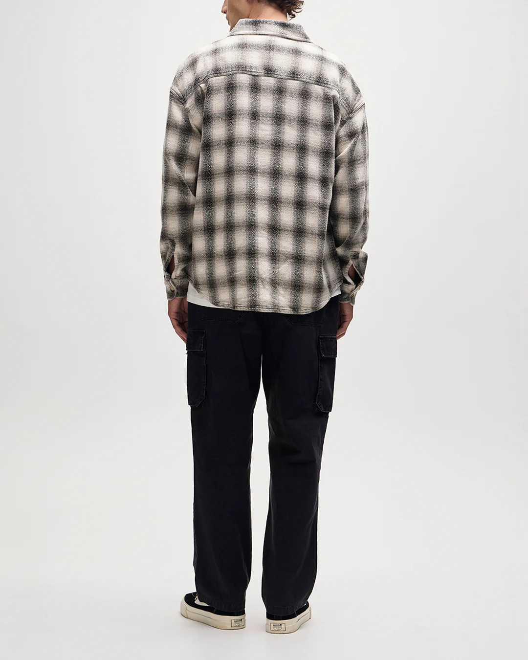 Too Busy To Work Check Shirt - White Check - Image 2