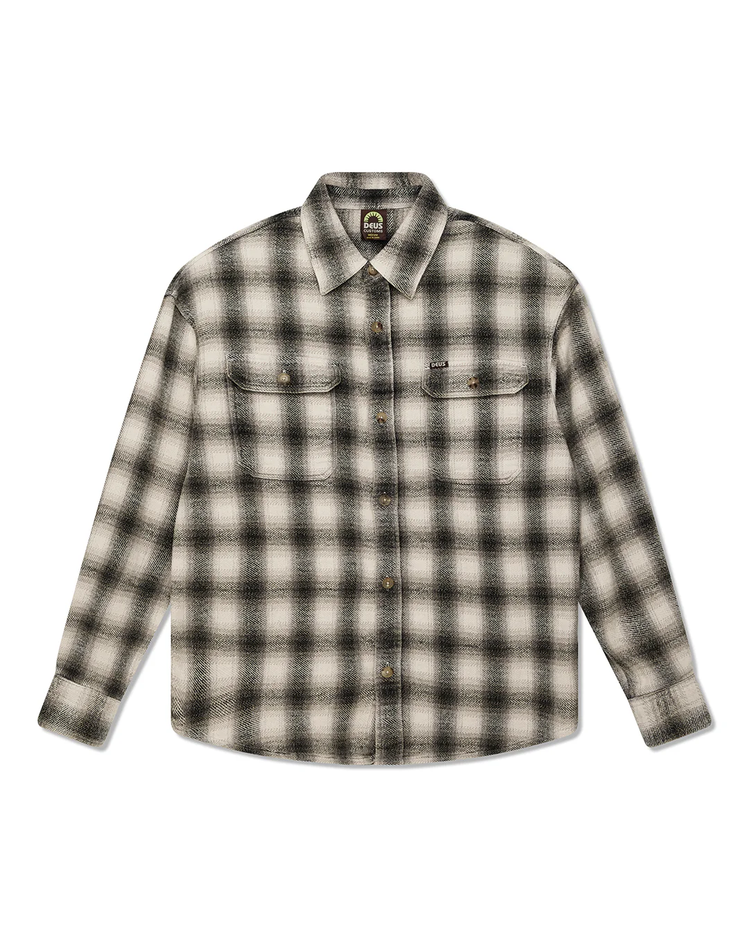 Too Busy To Work Check Shirt - White Check - Image 3