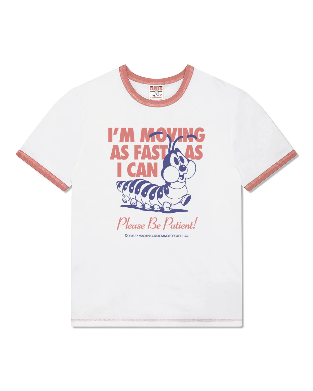 Under The Pump Ringer Tee - Dirty White-Melon