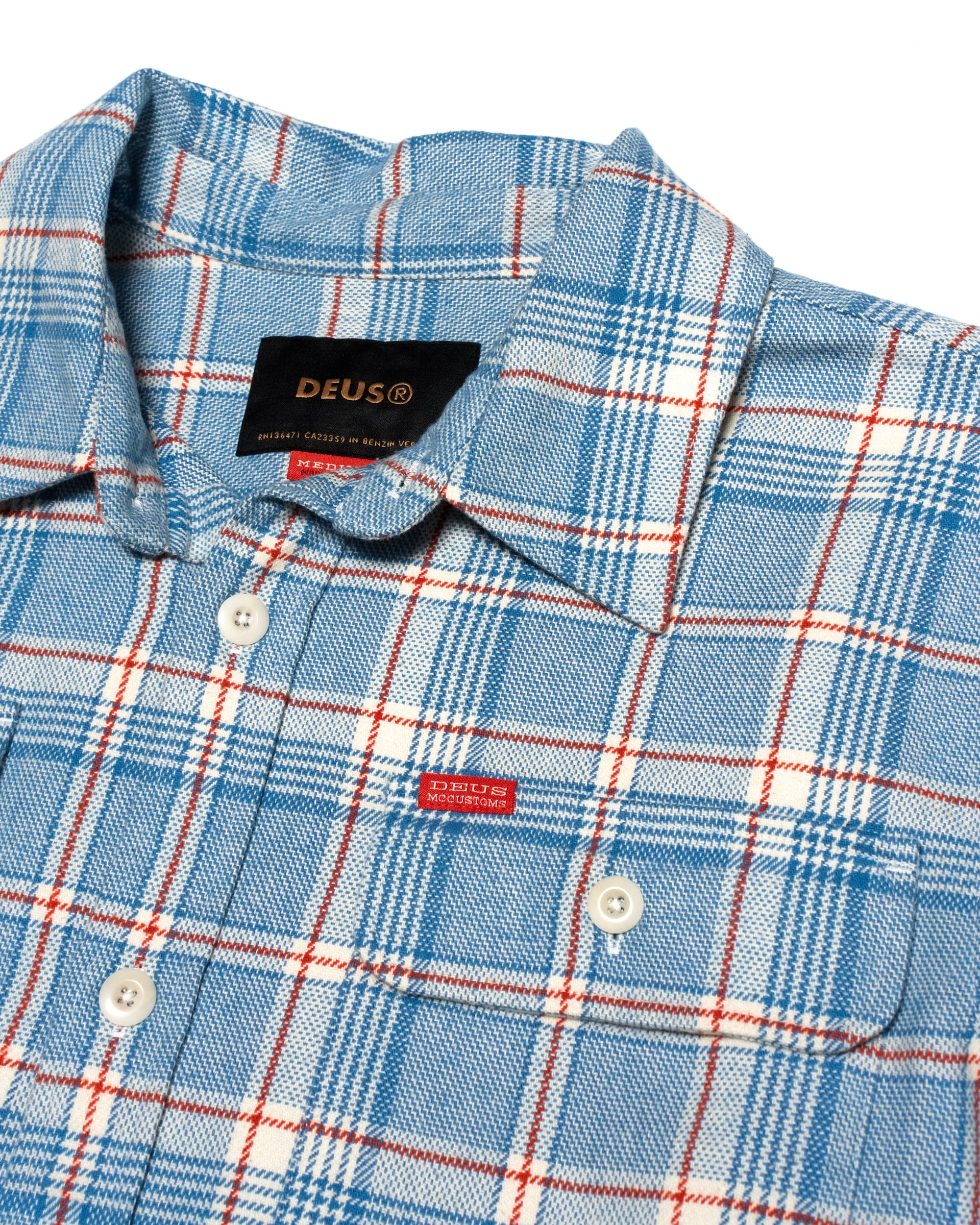 Vacay Check Shirt - Sky Blue - Image 7