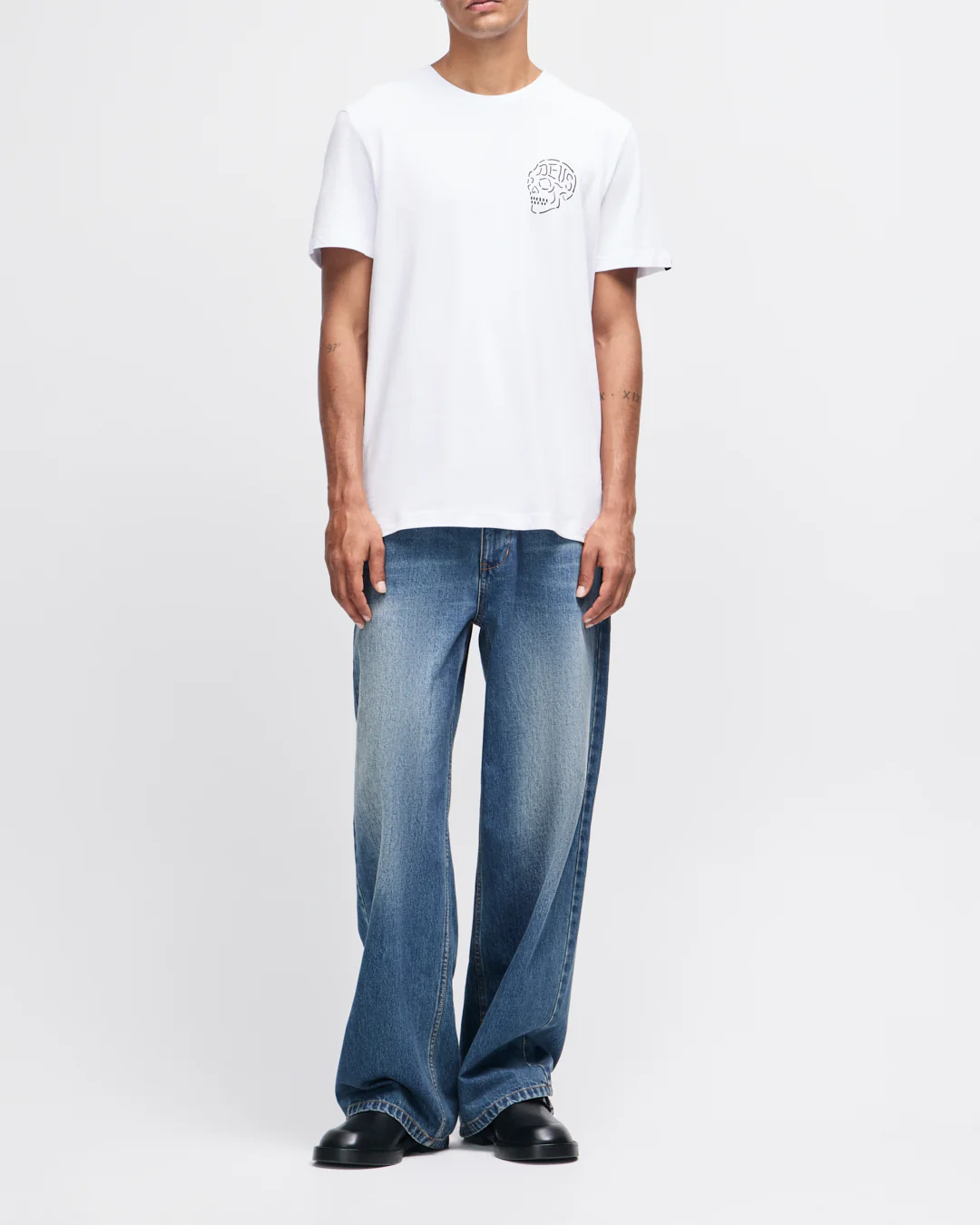 Venice Skull Tee - White - Image 5