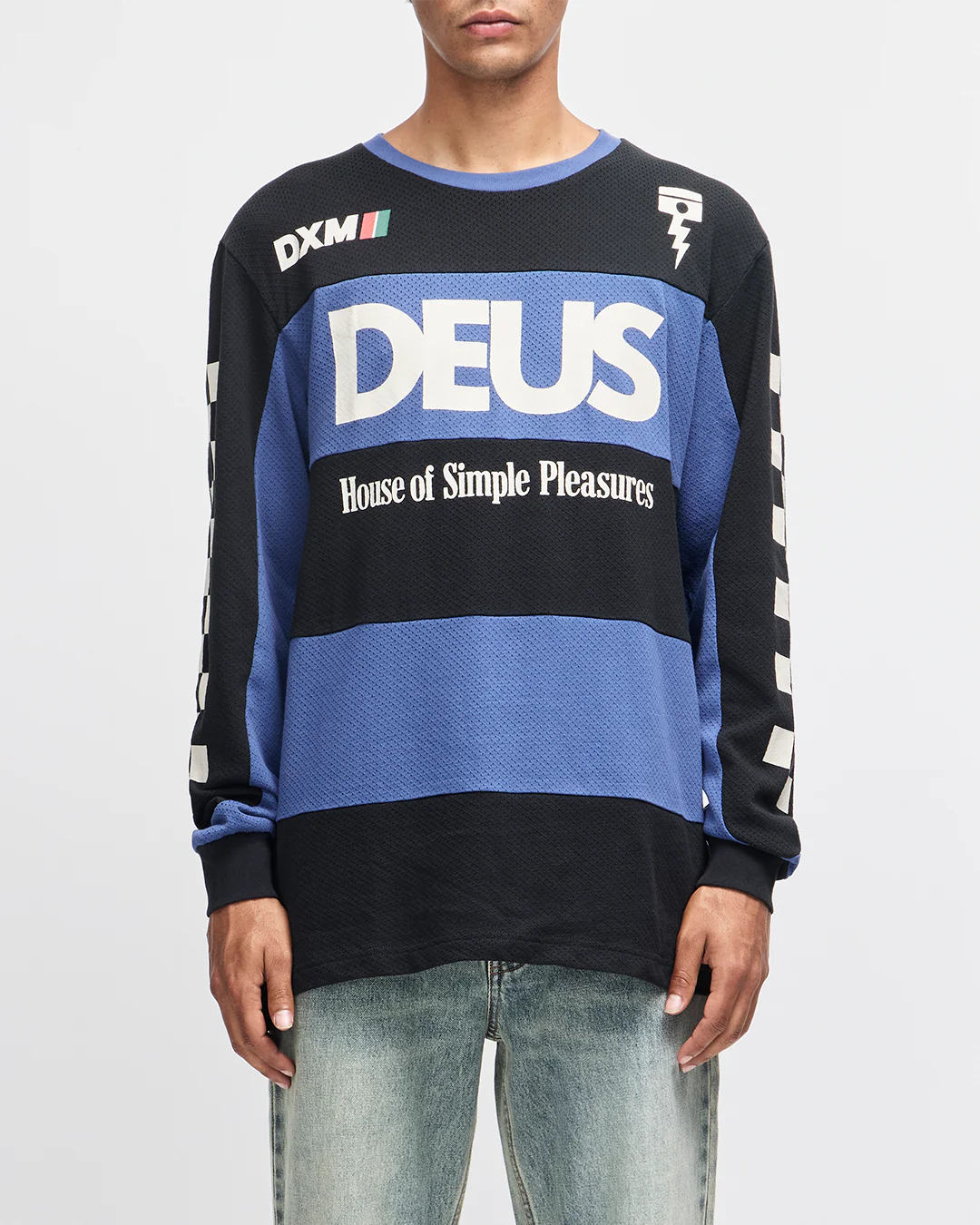 Vilander Moto Jersey - Mechanic Blue Combo
