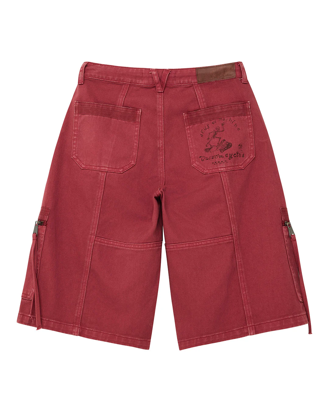 W. Cargo Shorts - Red - Image 2