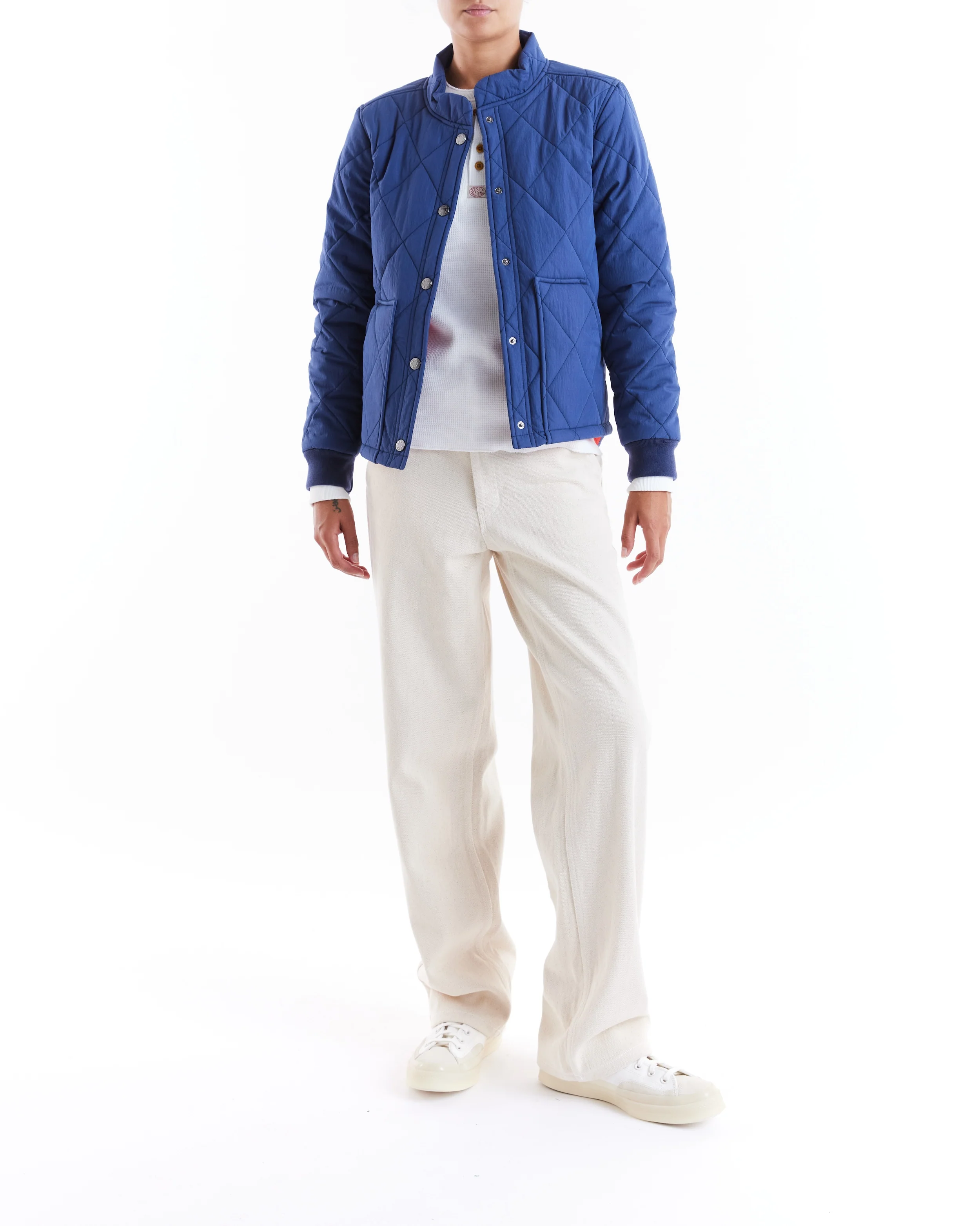 Wisdom Quilted Jacket - Mechanic Blue - Image 4